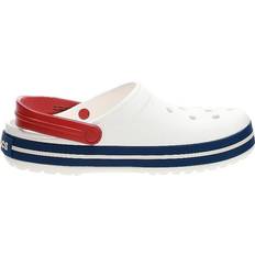 8 - Plast Udetøfler Crocs Crocband - White/Blue Jean