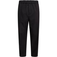 Jil Sander Herre Bukser & Shorts Jil Sander Men's Cropped Cotton Trousers Black