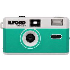 Ilford Polaroidkameraer Ilford Sprite 35-II Reusable/Reloadable 35mm Analog Film Camera Silver and Teal