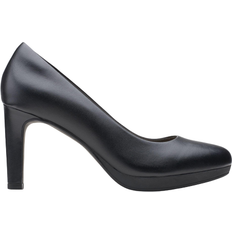 43 ½ - 7 - Dame Højhælede sko Clarks Ambyr Joy - Black Leather