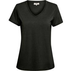 Cream T-shirts & Toppe Cream Women's Naia T-Shirt - Pitch Black