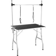 tectake Dog Grooming Table with Two Slings