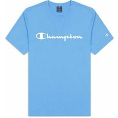 Champion Bomuld - Herre - S T-shirts Champion Legacy American Classics Logo T-shirt - Azure Blue