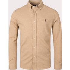 Polo Ralph Lauren Herre - XXL Skjorter Polo Ralph Lauren Featherweight Mesh Shirt Camel Heather