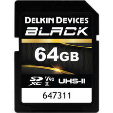 Delkin SD BLACK Rugged UHS-II V90 R300/W250 64GB new Hukommelseskort