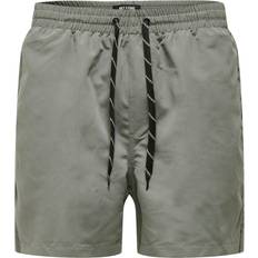 Only & Sons Herre Badetøj Only & Sons Plain Swimming Trunks - Grey/Castor Grey