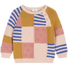 Hust & Claire Piger Striktrøjer Hust & Claire Baby Peach Nadiina Strik Sweater-92