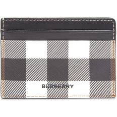 Burberry Kier Check Print E-canvas Card Holder Birch