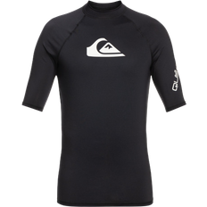 Quiksilver Herre Tøj Quiksilver All Time Short Sleeve UPF 50 Rash Vest For Men - Black