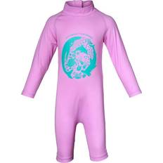 Drenge UV-dragter Isbjörn of Sweden Kids' Dolphine Sun Jumpsuit, 74/80, Bubblegum