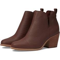 Toms 6,5 Ankelstøvler Toms Women's Brown Leather Everly Cutout Boots