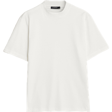 J.Lindeberg Bomuld Tøj J.Lindeberg Men's Ace Mock Neck Mercerized Cotton T-Shirt - White