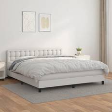 160 cm - Hvid Kontinentalsenge vidaXL frame with Mattress Kontinentalseng 160X200cm