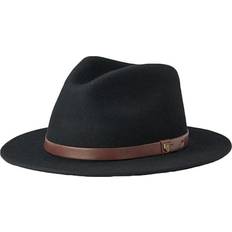 Sort - Uld Hatte Brixton Messer Fedora Hat - Black