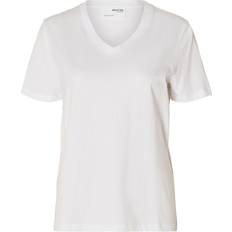 Selected 40 Overdele Selected Klassisk T-shirt hvid