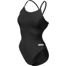 32 - Dame - Polyester Badedragter Arena Women's Team Swimsuit Challenge Solid - Black/White