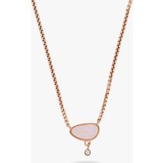 Skagen Glass Stone & Crystal Pendant Necklace