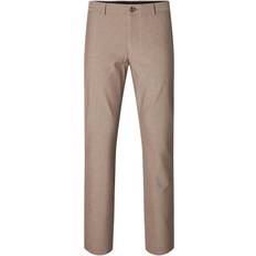 Selected Off-Shoulder Tøj Selected 175 Slim Fit Trousers - Sand