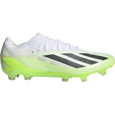 42 - Herre - Snørebånd Fodboldstøvler adidas X Crazyfast.1 FG M - Cloud White/Core Black/Lucid Lemon