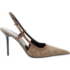 35 ½ - Dame - Stof Højhælede sko Versace Allover - Brown