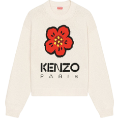 Kenzo Dame Overdele Kenzo Boke Flower Sweater - Egg Shell
