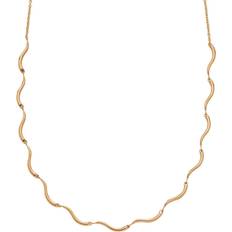 Dame Smykker Skagen Denmark Jewelry Waves Necklace SKJ1746710 Gold