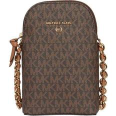 Michael Kors Small Logo Smartphone Crossbody Bag - Brown/Acorn