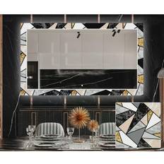 Hvid - Marmor Vægspejle Artforma Backlit Decorative Vægspejl 60x60cm