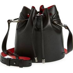 Indvendig lomme - Skulderrem Bucket Bags Christian Louboutin By My Side Logo Leather Bucket Bag - Black