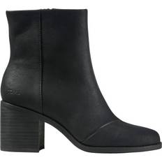 Toms 4,5 Ankelstøvler Toms Women's Black Leather Evelyn Boots