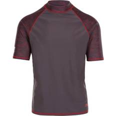 Trespass Polyester T-shirts Trespass theo male rash guard top DARK GREY