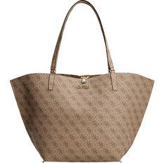 Guess Skulderrem Tote Bag & Shopper tasker Guess Alby 4g Logo Shopper Bag - Beige