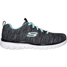Skechers Graceful Twisted Fortune W - Black/Turquoise