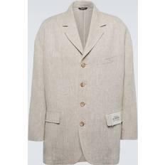 Dame - L - Silke Blazere Dolce & Gabbana Oversize single-breasted linen and viscose jacket