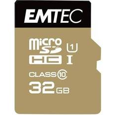 Emtec Hukommelseskort & USB Stik Emtec Elite Gold MicroSDHC Class 10 UHS-I U1 85/20MB/s 32GB