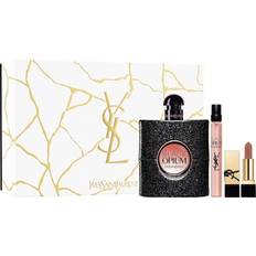 Yves Saint Laurent Dame Gaveæsker Yves Saint Laurent Black Opium Gift Set EdP 90ml + EdP 10ml + Lipstick