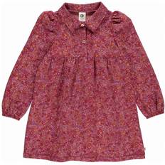 Müsli Petit blossom collar langærmet kjole Fig/Boysenberry/Berry red