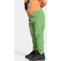 Grøn Fleecebukser Didriksons Kids' Monte Pants 8, 130, Green Pod
