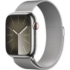Apple EKG (Elektrokardiografi) Wearables Apple Watch Series 9 Cellular 45mm Stainless Steel Case with Milanese Loop