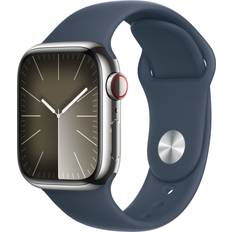 Apple EKG (Elektrokardiografi) Wearables Apple Watch Series 9 Cellular 41mm Stainless Steel Case with Sport Band