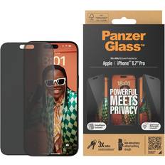 Skærmbeskyttelse & Skærmfiltre PanzerGlass Ultra-Wide Fit Privacy Screen Protector for iPhone 15 Pro Max