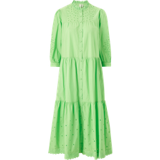 Y.A.S Bomuld - Grøn Tøj Y.A.S Yasvioletta Midikjole Grøn