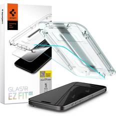 Spigen pro 15 Spigen iPhone 15 Pro EZ Fit Glas.tR Beskyttelsesglas Case Friendly Gennemsigtig