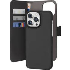 Silikone Covers med kortholder Puro Detachable 2 in 1 Wallet Case for iPhone 15 Pro Max