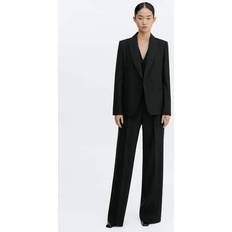 Mango Blazere Mango Women's Regular Fit Wool Suit Blazer Black Black