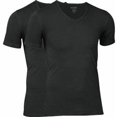 Herre - Viskose T-shirts JBS V Neck T-shirt 2-pack - Black