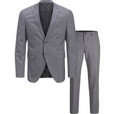 48 - Herre Jakkesæt Jack & Jones Franco Slim Fit Suit - Grey/Light Grey Melange