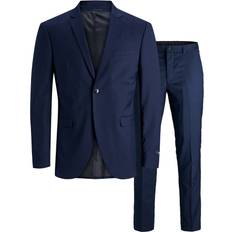 48 - Herre Jakkesæt Jack & Jones Franco Slim Fit Suit - Blue/Medieval Blue