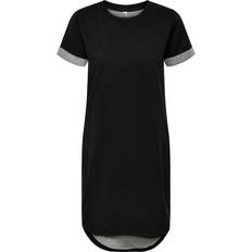 Korte kjoler - Rund hals - Sort Only Short T-shirt Dress - Black