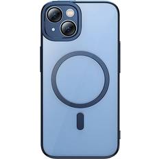 Baseus Blå Mobiletuier Baseus Glitter Magnetisk Cover og Beskyttelsesglas Sæt til iPhone 14 Plus Blå